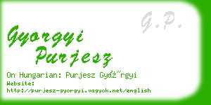 gyorgyi purjesz business card